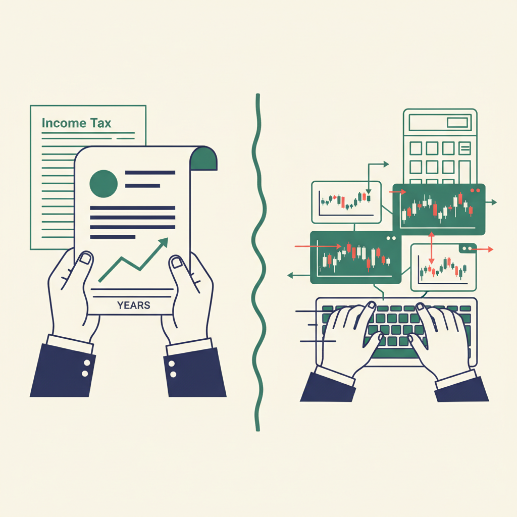 निवेशक बनाम ट्रेडर: शेयर बाजार से कमाई पर कैसे लगता है टैक्स? — Income Tax update by Filing Hub (TAXTION)